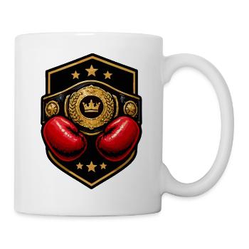 Königskämpfer Shield Boxen - Tasse - Weiß - Rechts
