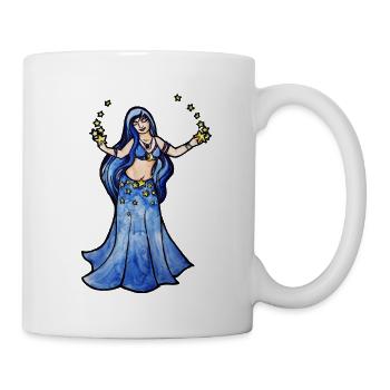 Himmlische Kaiserin in Blau - Tasse - Weiß - Rechts