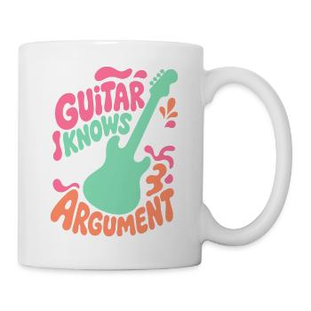 Gitarre kennt das Argument - Tasse - Weiß - Rechts