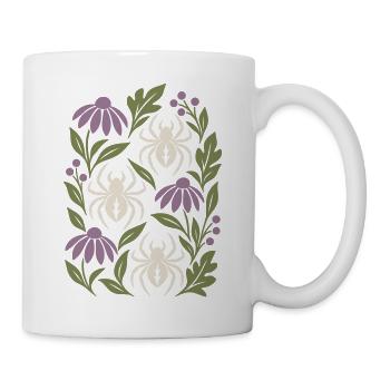 Botanische Spinnen - Tasse - Weiß - Rechts
