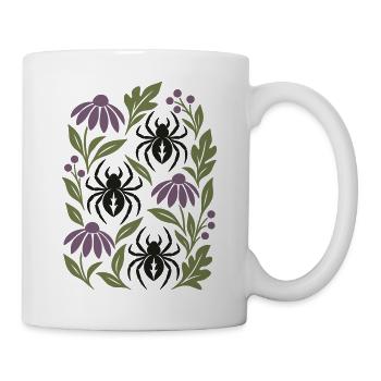 Gotische Spinnen - Tasse - Weiß - Rechts