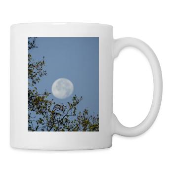 Mondbeschienene Äste Nachthimmel - Tasse - Weiß - Rechts