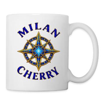 Milan und Cherry – Sternenkompass - Tasse - Weiß - Rechts