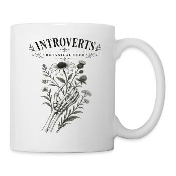 Introvert Botanischer Klub Blumen - Tasse - Weiß - Rechts