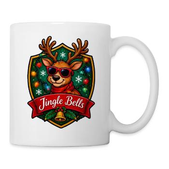 Jingle Bells Rentier Sonnenbrille - Tasse - Weiß - Rechts