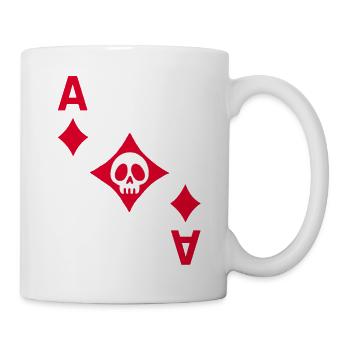 Diamantenschädel - Tasse - Weiß - Rechts