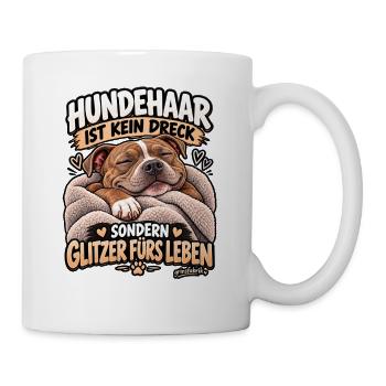Hundehaare sind Glitzer - Tasse - Weiß - Rechts