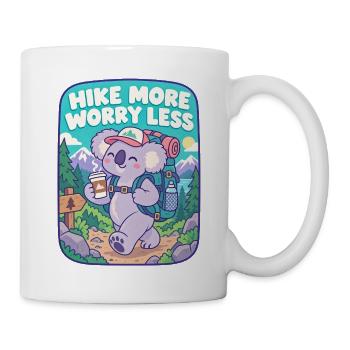 Koala Wanderlust – Mehr Weg Weniger Sorgen - Tasse - Weiß - Rechts