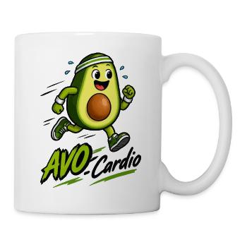 Avocado Fitnessläufer - Tasse - Weiß - Rechts