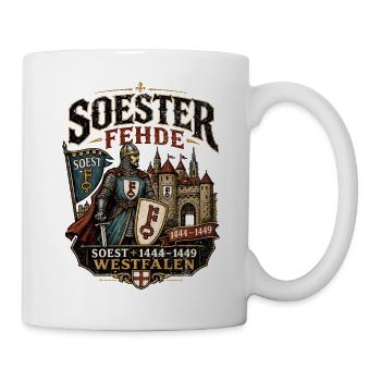  Mittelalterliches SOEST Soester Fehde Geschichte - Tasse - Weiß - Rechts