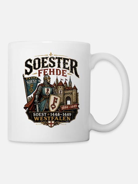 Mittelalterliches SOEST Soester Fehde Geschichte - Tasse - Weiß