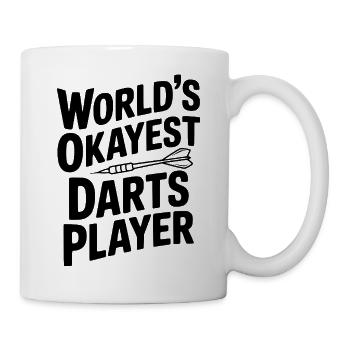 Der beste Dartspieler der Welt - Tasse - Weiß - Rechts