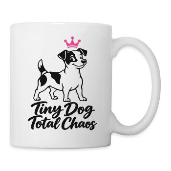 Jack Russell Tiny Dog Total Chaos - Tasse - Weiß - Rechts