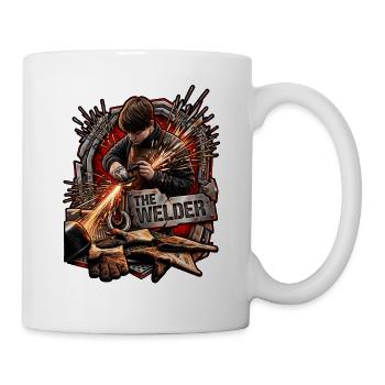Der Schweißer Funkenkraft - Tasse - Weiß - Rechts