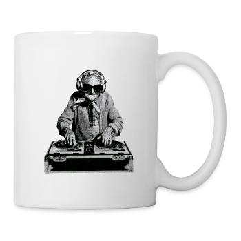 DJ Oma - Tasse - Weiß - Rechts