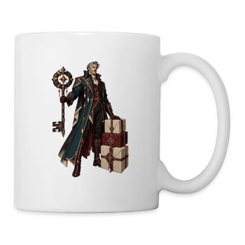 Runenmagier mit Geschenken - Tasse - Weiß - Rechts
