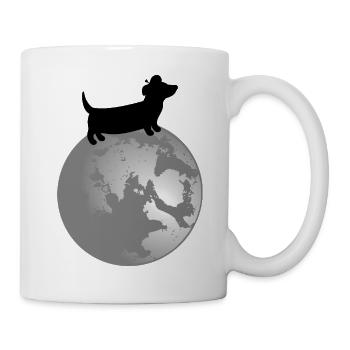 Dachshund Dogs Moon - Tasse - Weiß - Rechts