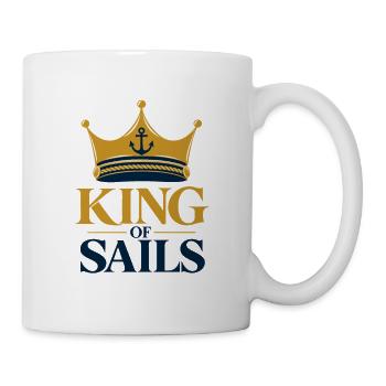 King of Sails – König der Segler - Tasse - Weiß - Rechts