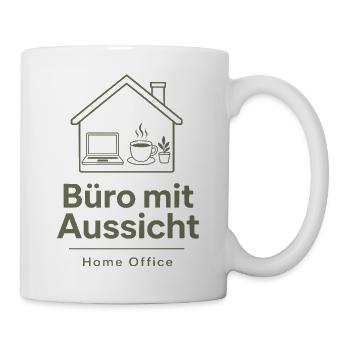 Büro mit Aussicht: Home‑Office Skizze - Tasse - Weiß - Rechts