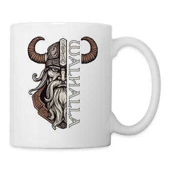 Odin Walhalla nordische Mythologie Wikinger - Tasse - Weiß - Rechts