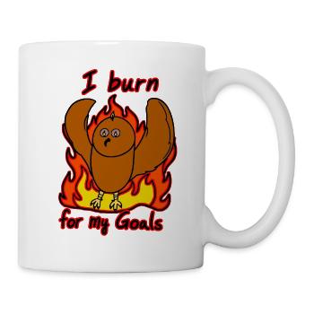Burn Owl Ziele Brennen - Tasse - Weiß - Rechts