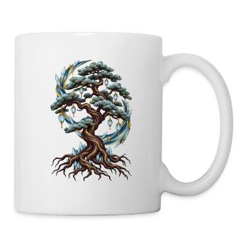 Kristallbaum der Nacht - Tasse - Weiß - Rechts