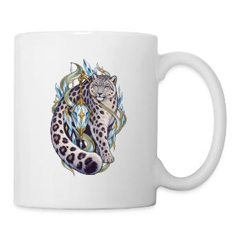 Kristall Leopard Fabelwelt - Tasse - Weiß - Rechts