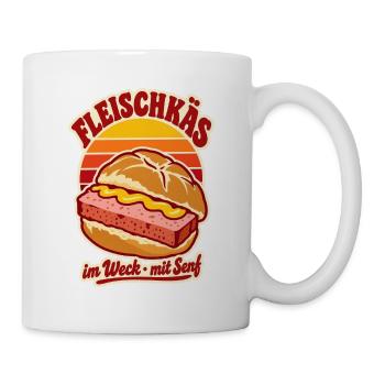 Fleischkäs im Weck Retro - Tasse - Weiß - Rechts