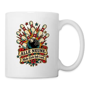 Alle Neune Kegelclub - Tasse - Weiß - Rechts