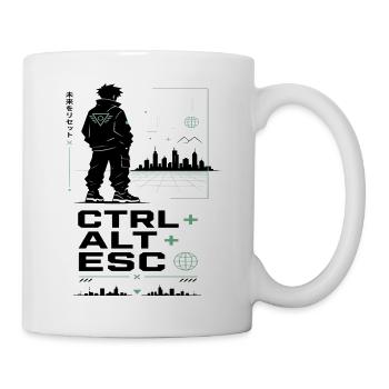 Ctrl Alt ESC Neoncity - Tasse - Weiß - Rechts