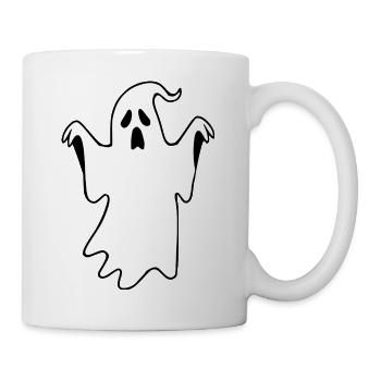 Halloween Gespenst Halloween T-shirt Geschenkidee  - Tasse - Weiß - Rechts