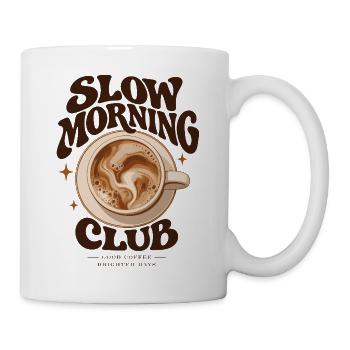 Slow Morning Club - Tasse - Weiß - Rechts