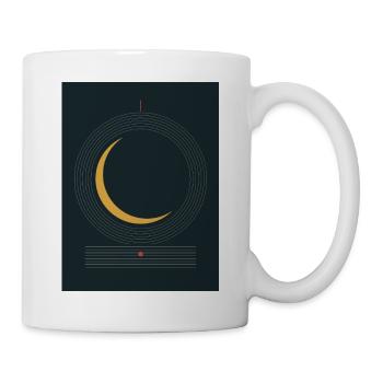 Sonnenfinsternis – goldene Korona - Tasse - Weiß - Rechts