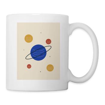 Planetengarten – fünf ferne Welten - Tasse - Weiß - Rechts