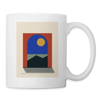 Sonnenportal – mediterrane Architektur - Tasse - Weiß - Rechts