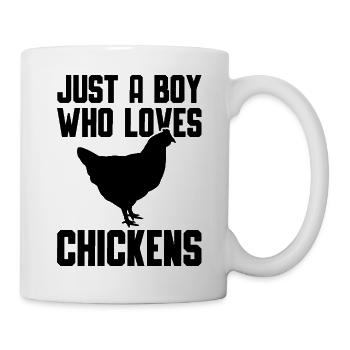 Huhn Liebhaber Statement - Tasse - Weiß - Rechts