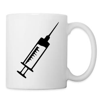 Spritze Arzt Ärztin Geschenk  - Tasse - Weiß - Rechts
