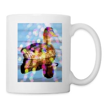 Foto Ente Sonnenstrahlen Motiv von Jörg Langhans - Tasse - Weiß - Rechts