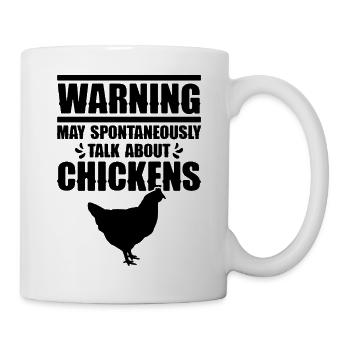 Huhn Humor Spruch - Tasse - Weiß - Rechts