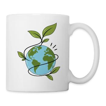 Die wachsende Welt - Tasse - Weiß - Rechts