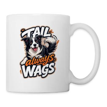 Border Collie - Tasse - Weiß - Rechts