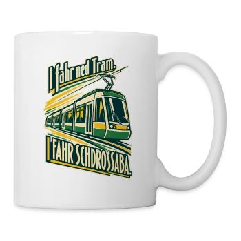 I fahr Schdrossaba - Tasse - Weiß - Rechts