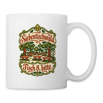 Siebentischwald Tisch 8 bitte - Tasse - Weiß - Rechts
