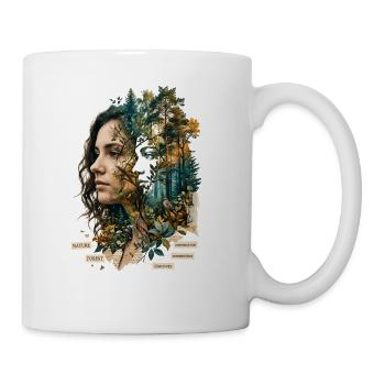 Waldporträt: Eine Verbindung zur Natur - Tasse - Weiß - Rechts