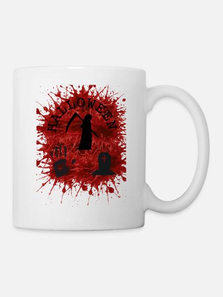 Halloween-_Tod_-2875_x_3900_px-_20261011_2127 - Tasse - Weiß