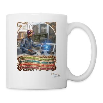 Heuschrecke JOGUE IT-Systemadministrator Admin Job - Tasse - Weiß - Rechts