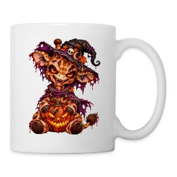 Gir'Halloween gruselige Giraffe - Tasse - Weiß - Rechts