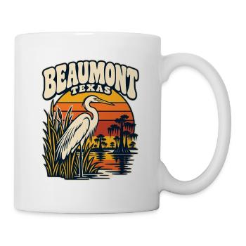 Texas Beaumont Sunset Heron - Tasse - Weiß - Rechts