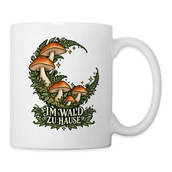 Pilzmond im Wald - Tasse - Weiß - Rechts