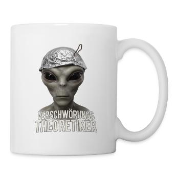 Alien Verschwörungs-Theoretiker - Tasse - Weiß - Rechts